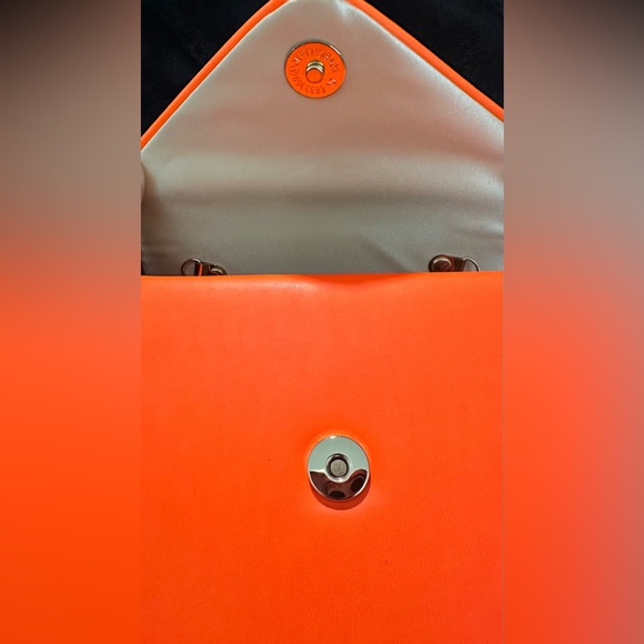 NEW - NEON ORANGE CROSSBODY CLUTCH - Picture 3 of 5